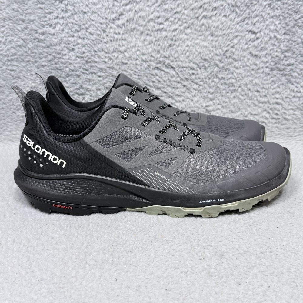 Salomon Outpulse GTX Mens Size 11 Hiking Shoes Sneakers Magnet Black Waterproof